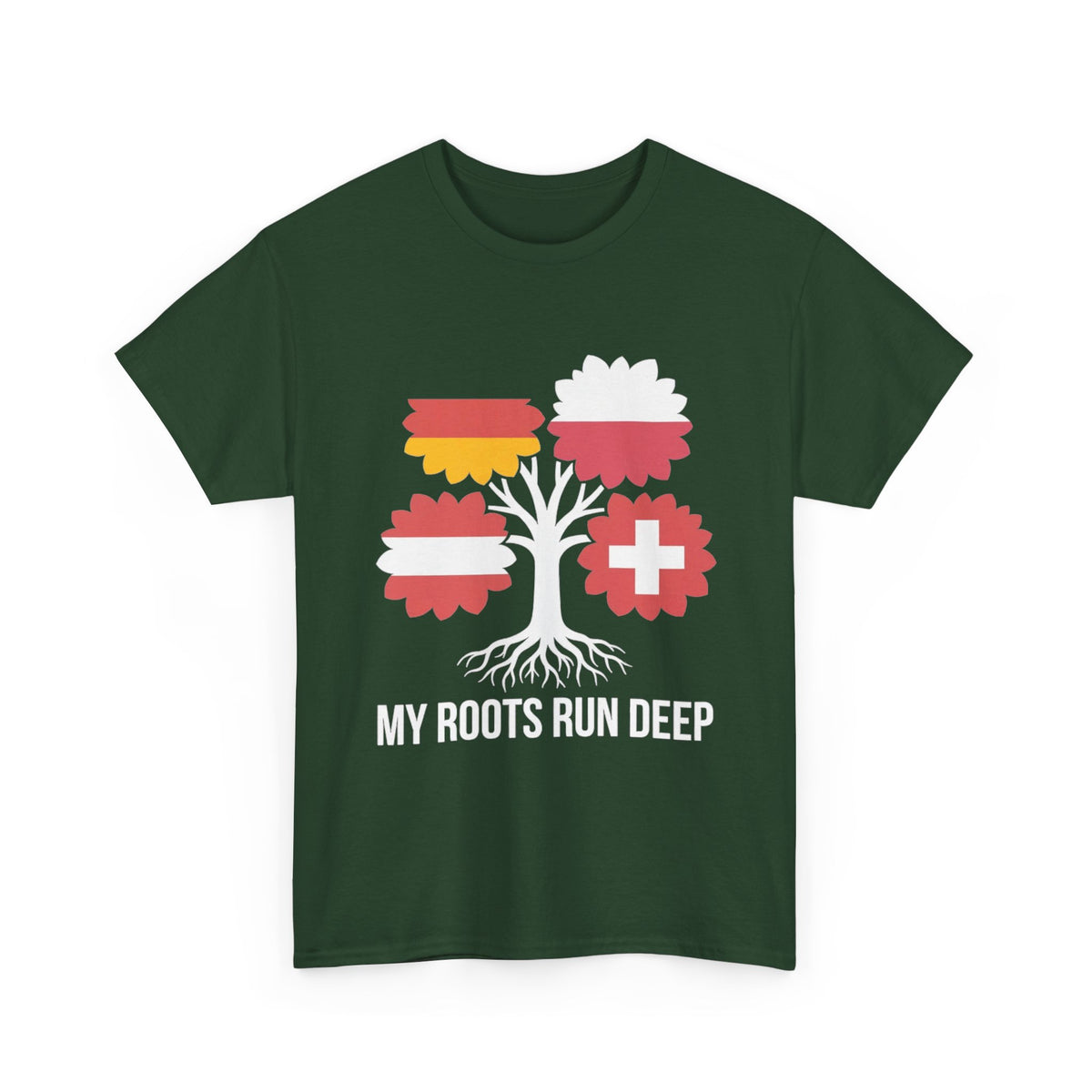 My Roots Run Deep — Central Europe Flag Tree Tee