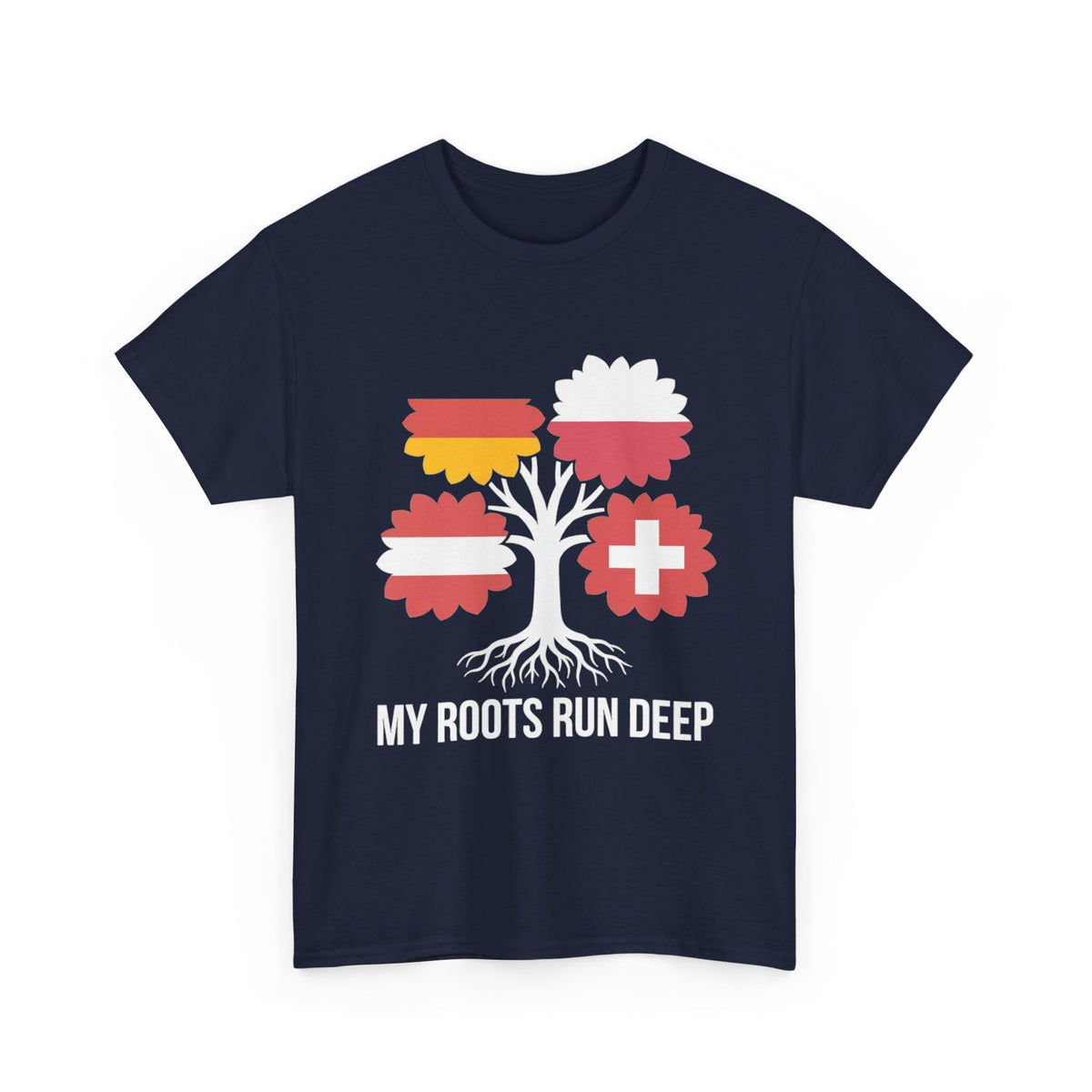 My Roots Run Deep — Central Europe Flag Tree Tee