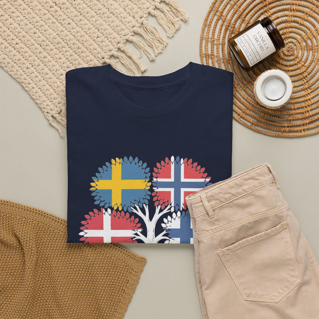 My Roots Run Deep — Scandinavian Flag Tree Tee