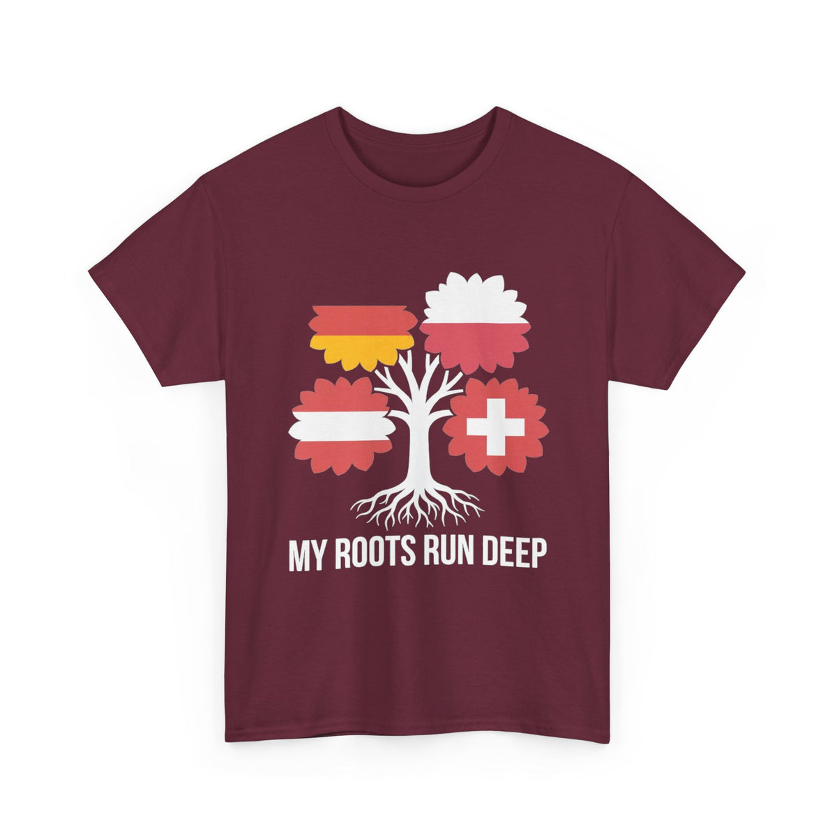 My Roots Run Deep — Central Europe Flag Tree Tee