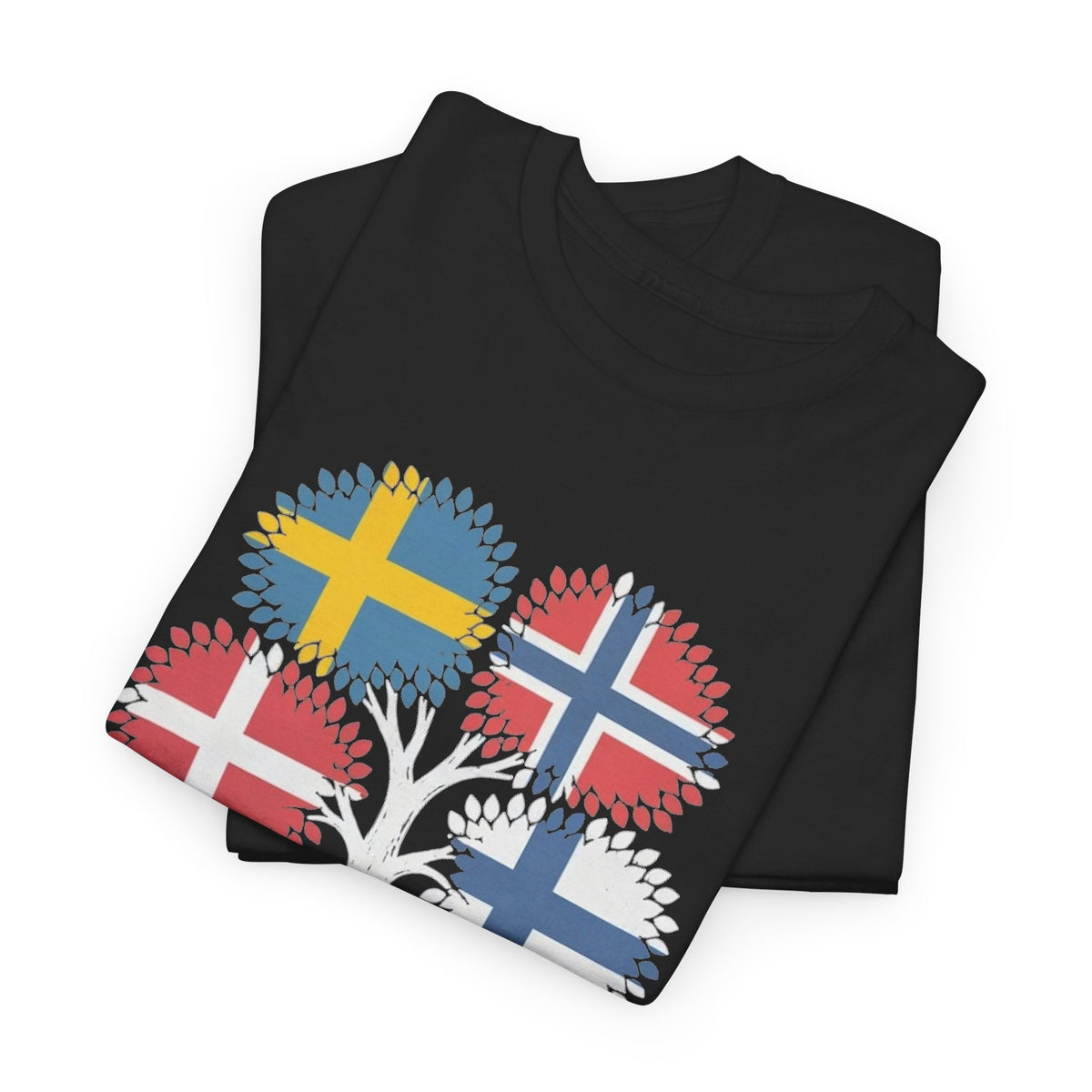 My Roots Run Deep — Scandinavian Flag Tree Tee