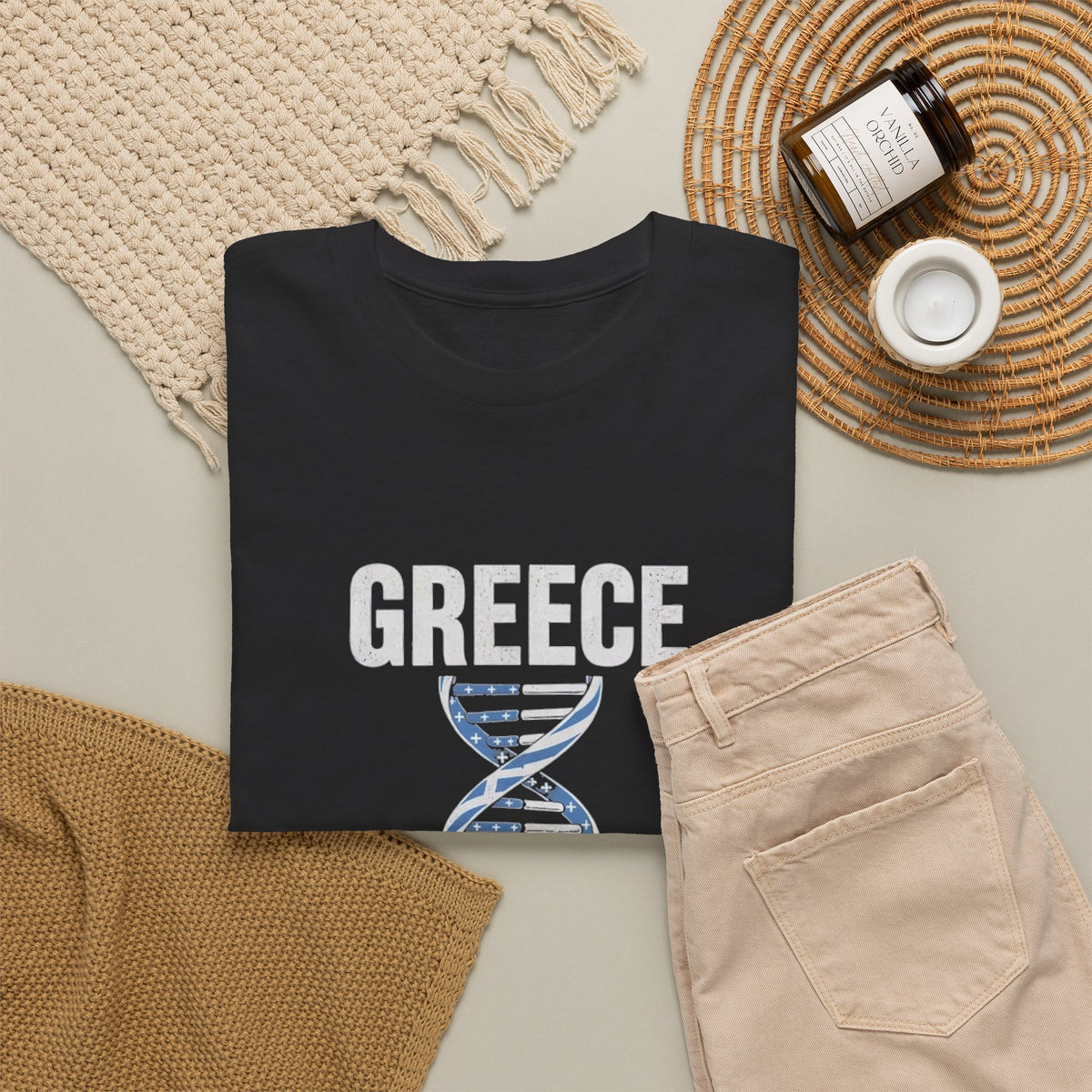 It's In My DNA — Greece Tee (Flipped Layout)
