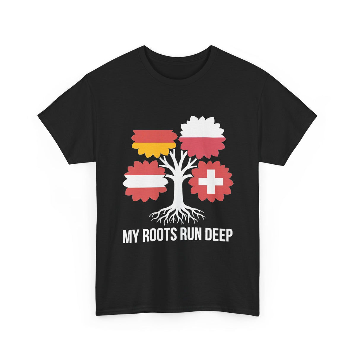My Roots Run Deep — Central Europe Flag Tree Tee