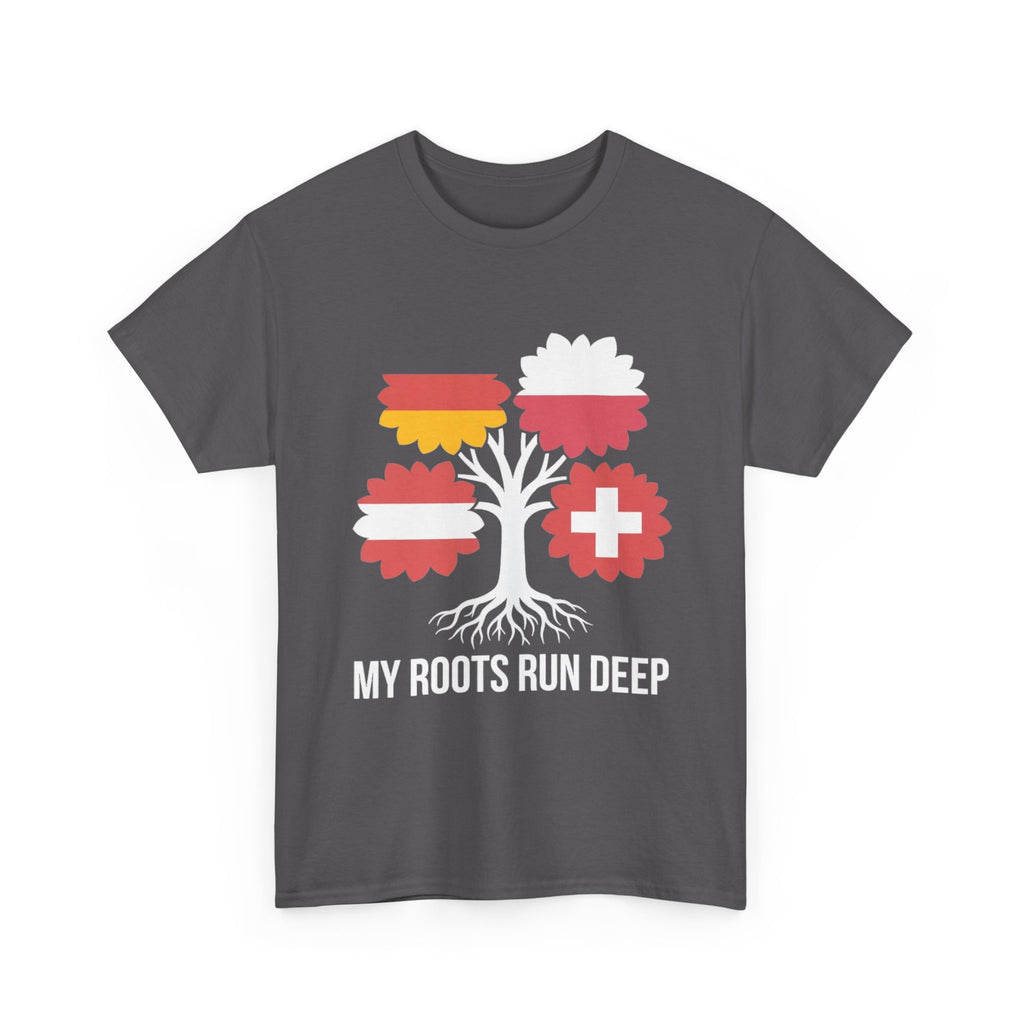My Roots Run Deep — Central Europe Flag Tree Tee