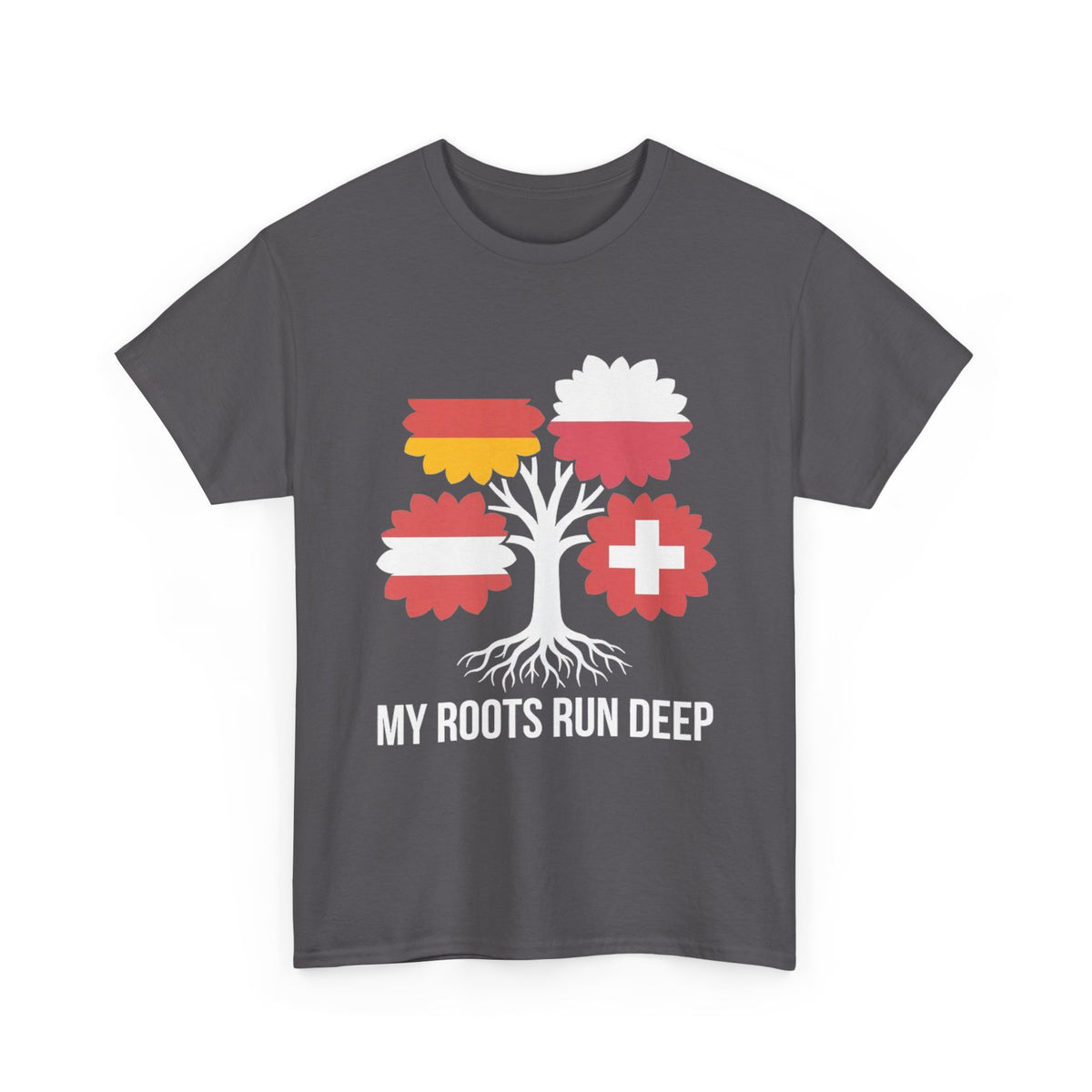 My Roots Run Deep — Central Europe Flag Tree Tee