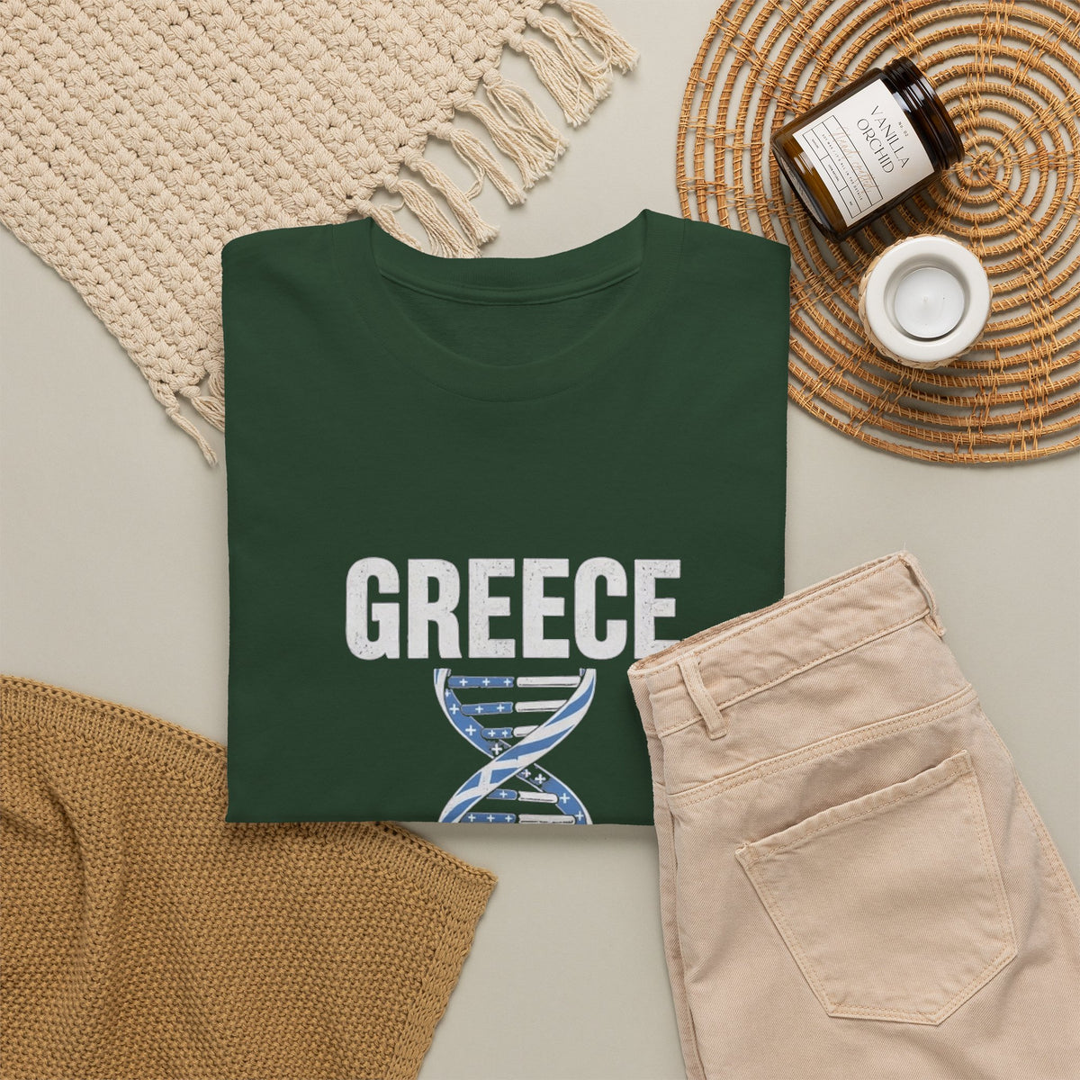 It's In My DNA — Greece Tee (Flipped Layout)