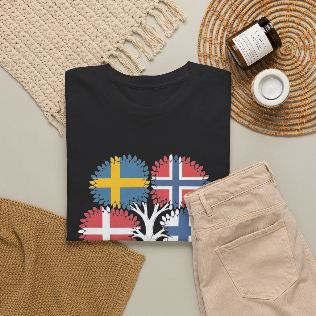My Roots Run Deep — Scandinavian Flag Tree Tee