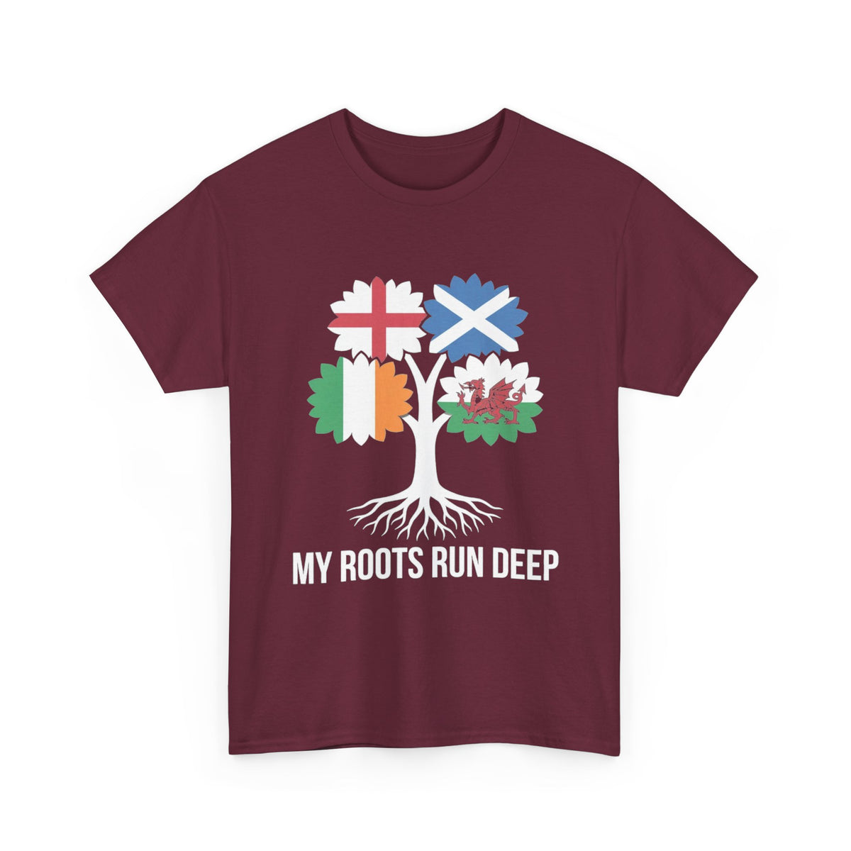 My Roots Run Deep — British Isles Flag Tree Tee