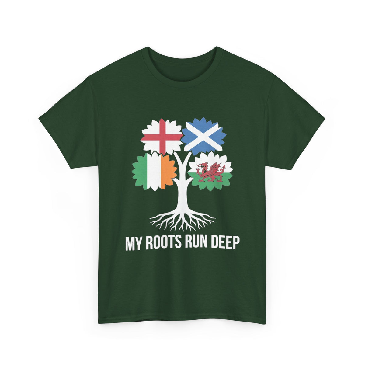 My Roots Run Deep — British Isles Flag Tree Tee