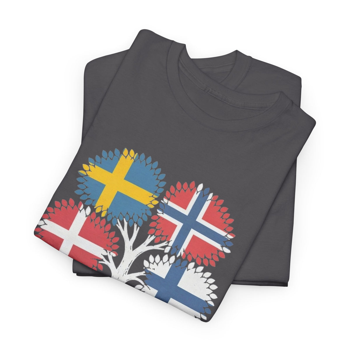 My Roots Run Deep — Scandinavian Flag Tree Tee
