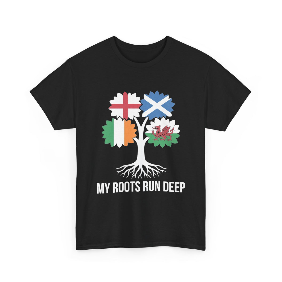 My Roots Run Deep — British Isles Flag Tree Tee