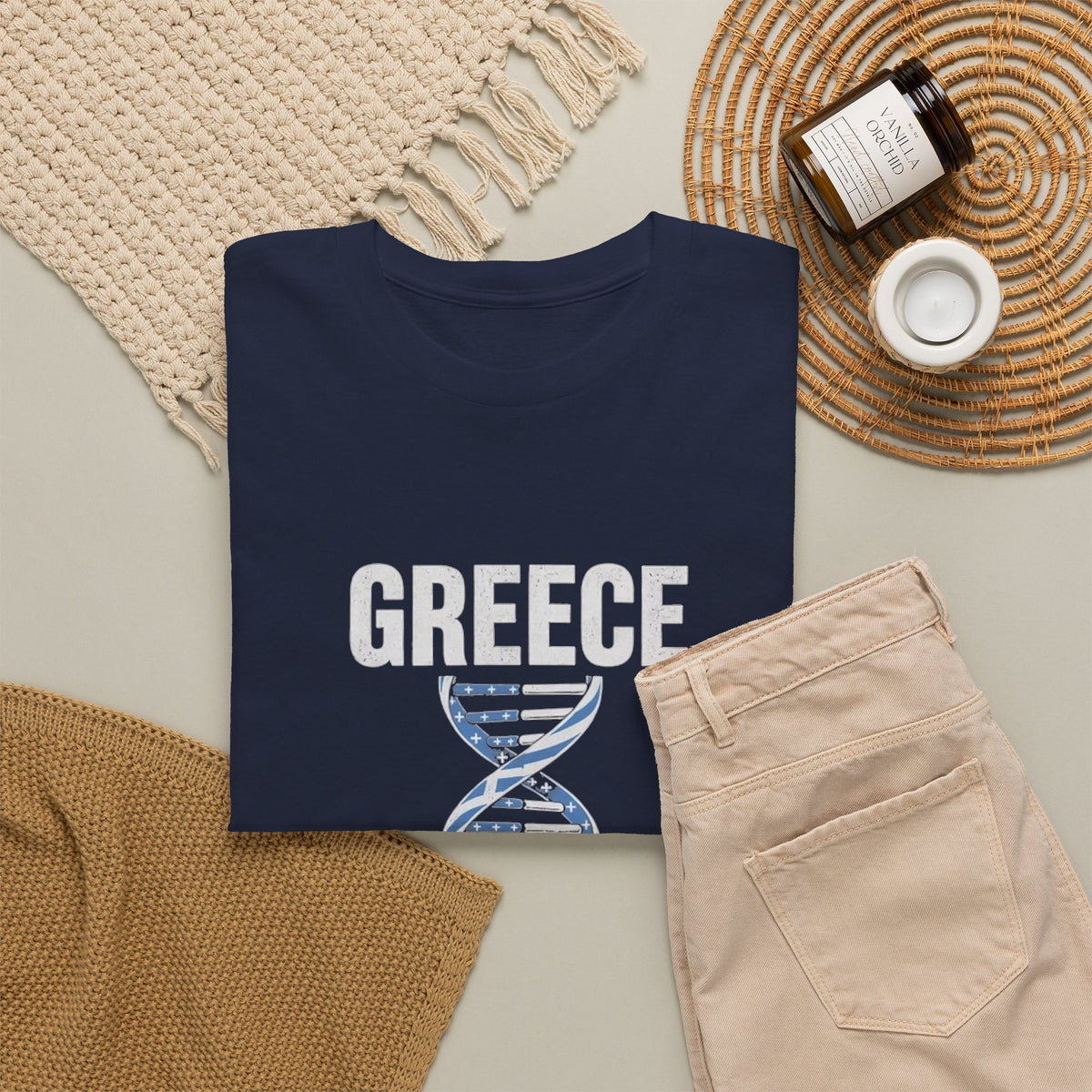 It's In My DNA — Greece Tee (Flipped Layout)