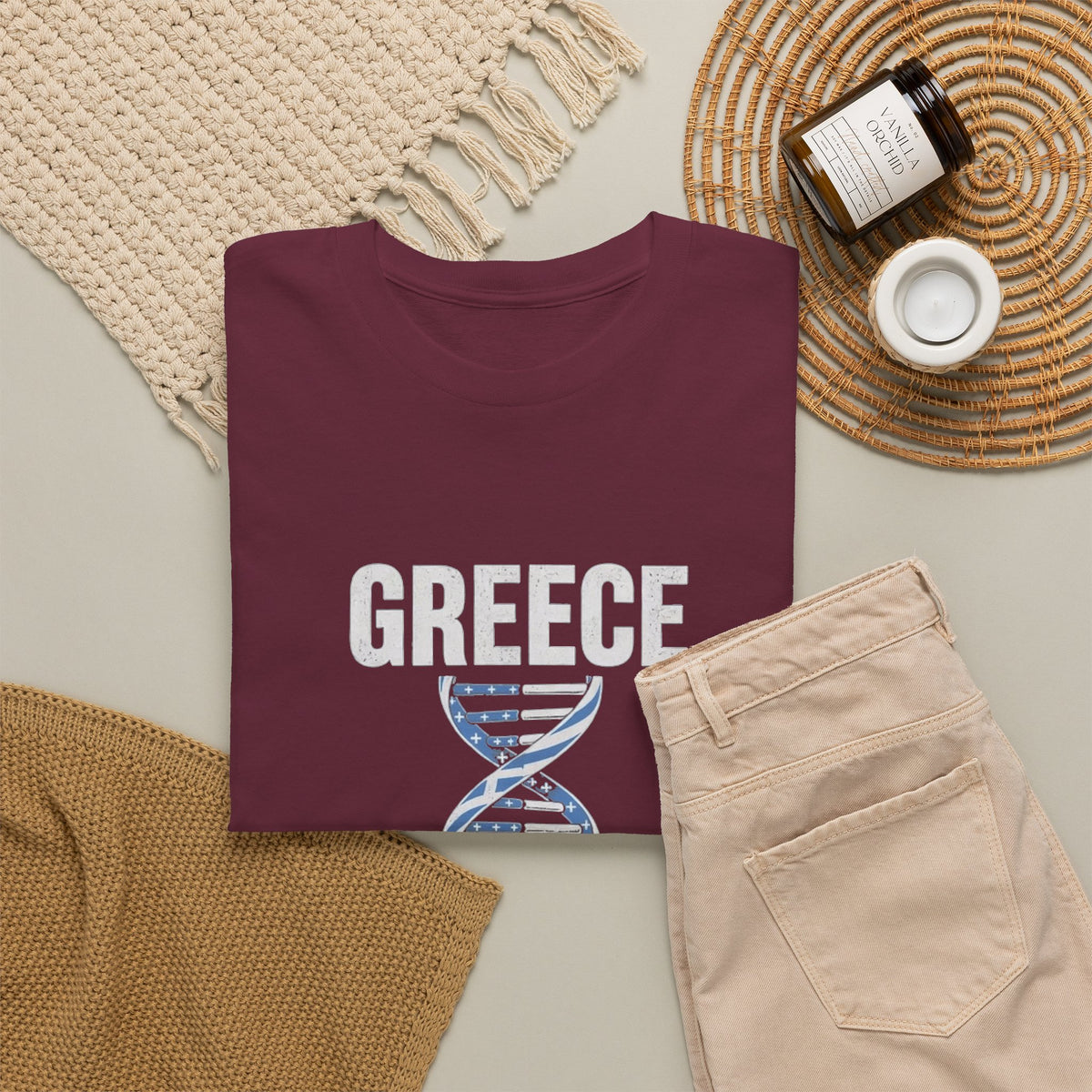 It's In My DNA — Greece Tee (Flipped Layout)