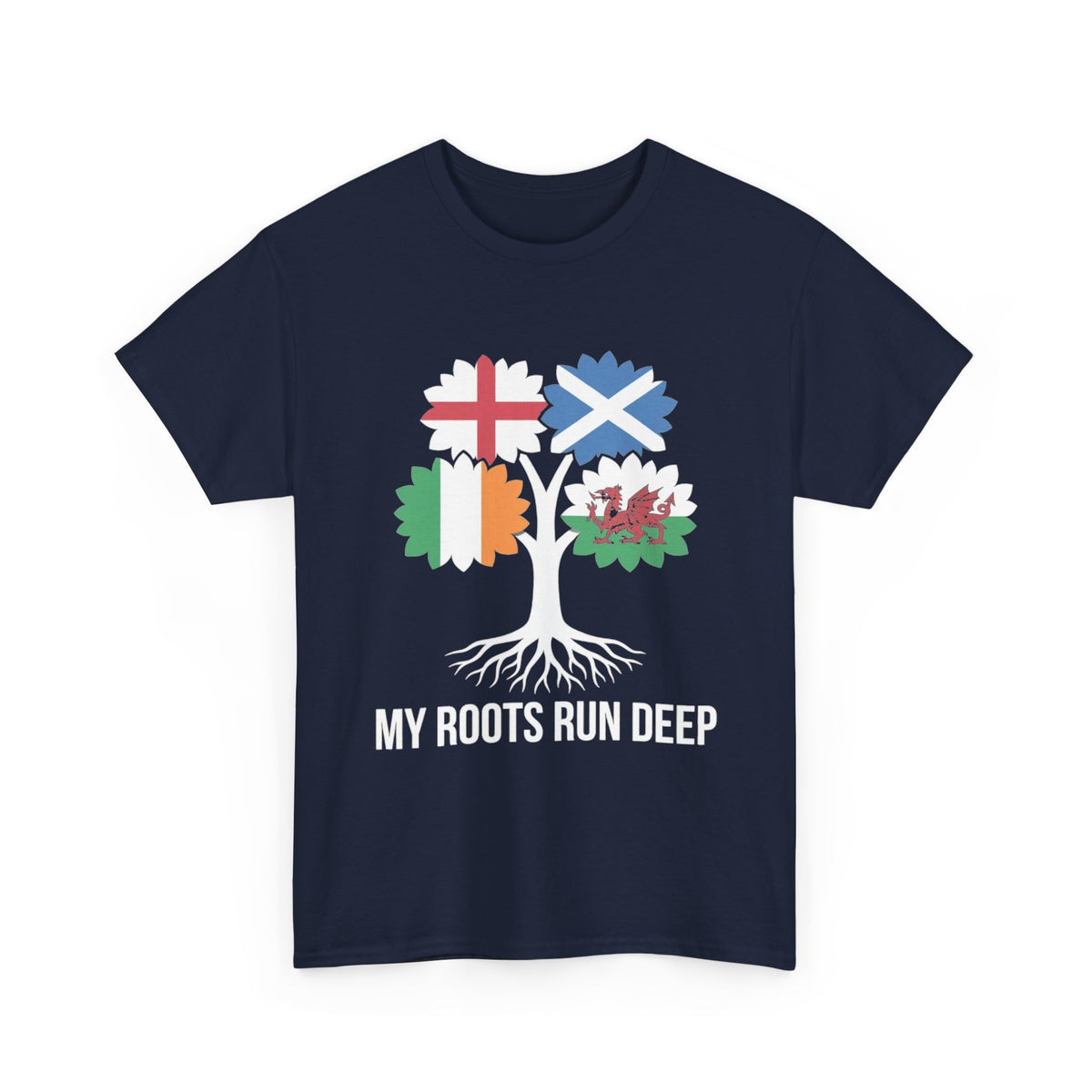 My Roots Run Deep — British Isles Flag Tree Tee