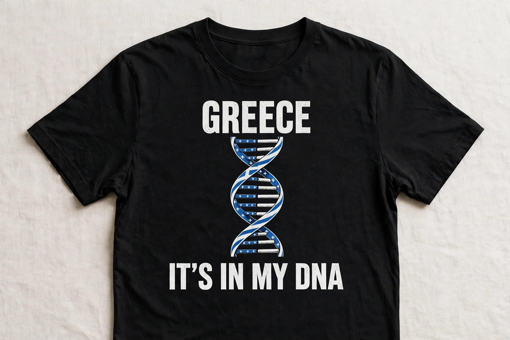 It's In My DNA — Greece Tee (Flipped Layout)