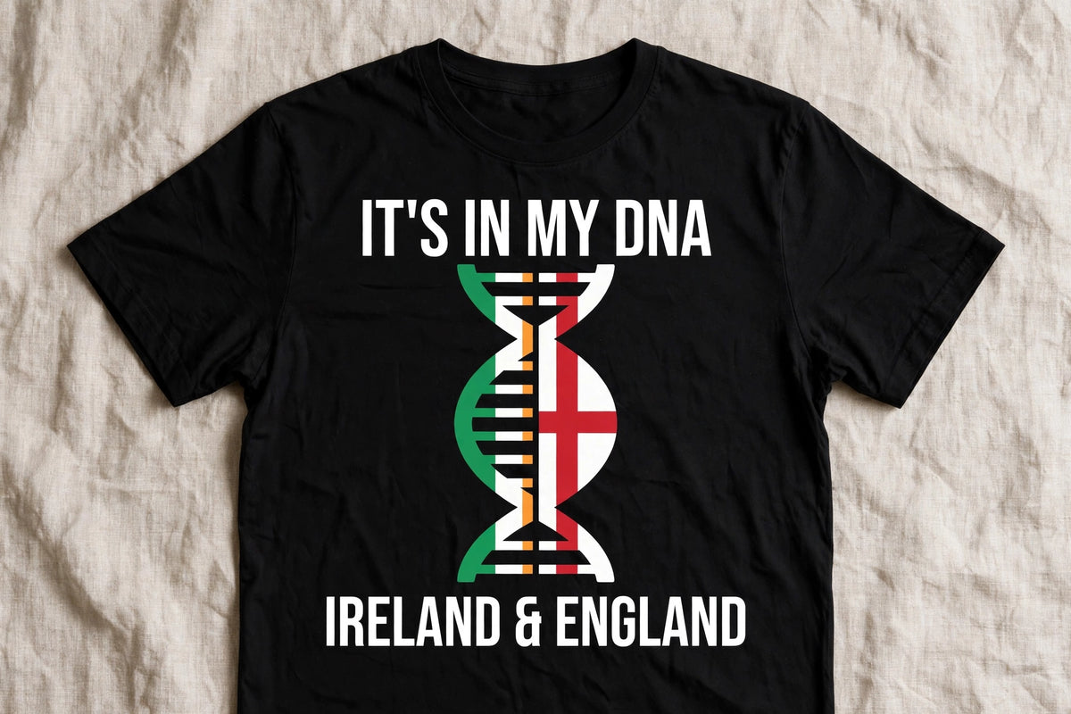 It's In My DNA — Ireland & England Tee