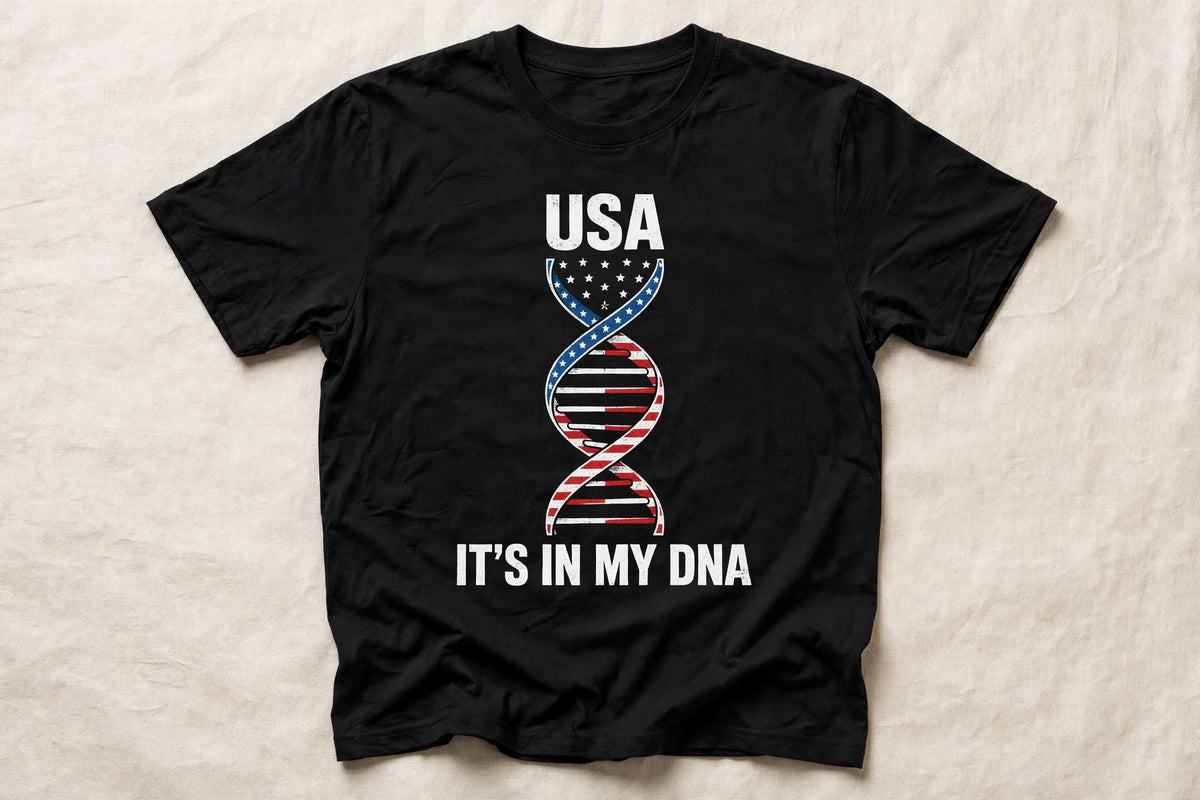It's In My DNA — USA Tee (Flipped Layout)