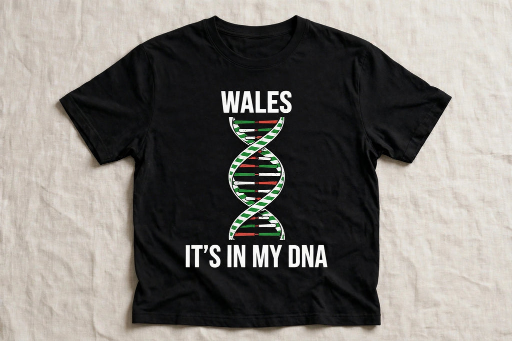 It's In My DNA — Wales Tee (Flipped Layout)