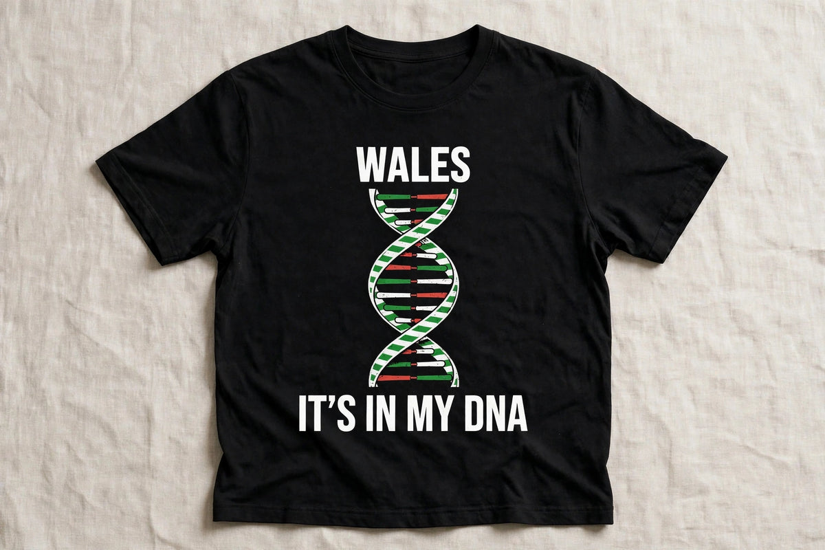It's In My DNA — Wales Tee (Flipped Layout)